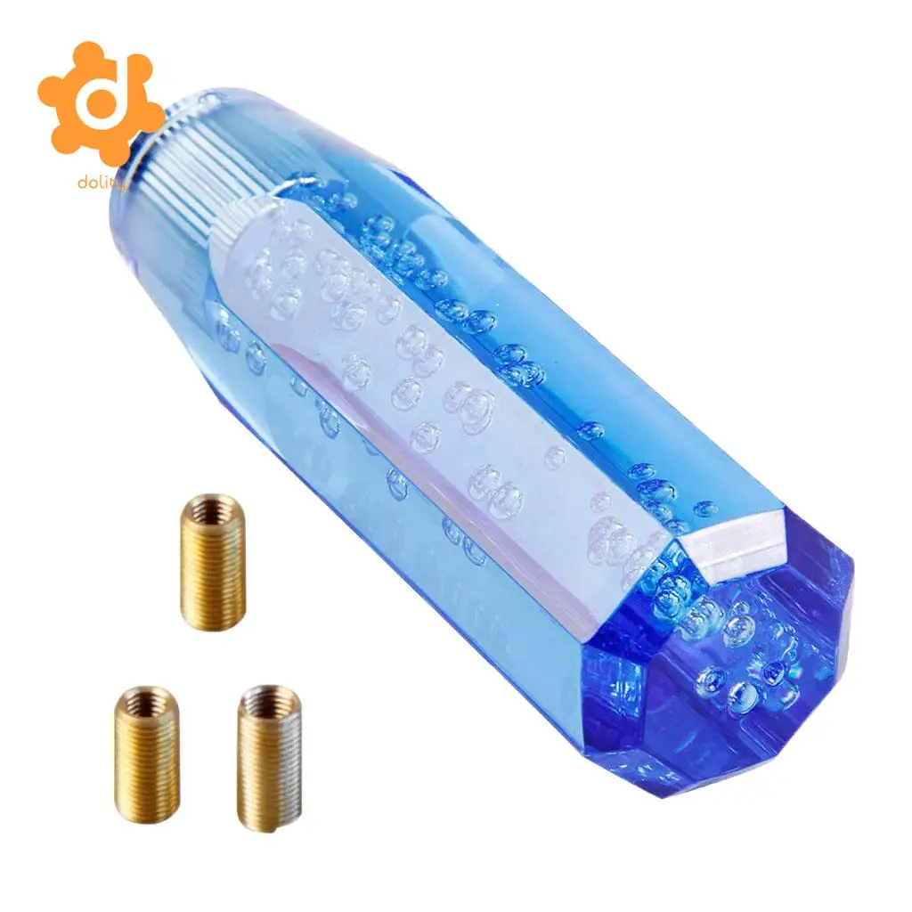 dolity Transparent Gear shift knob Crystal Bubble Shift Knob Manual Fitment 
