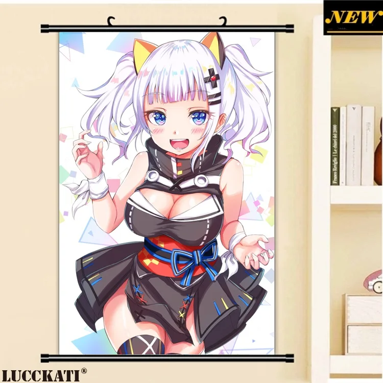 

40X60CM Luna Kaguya Luna Official loli sexy animal ears blue eyes cartoon anime wall scroll picture mural poster canvas painting