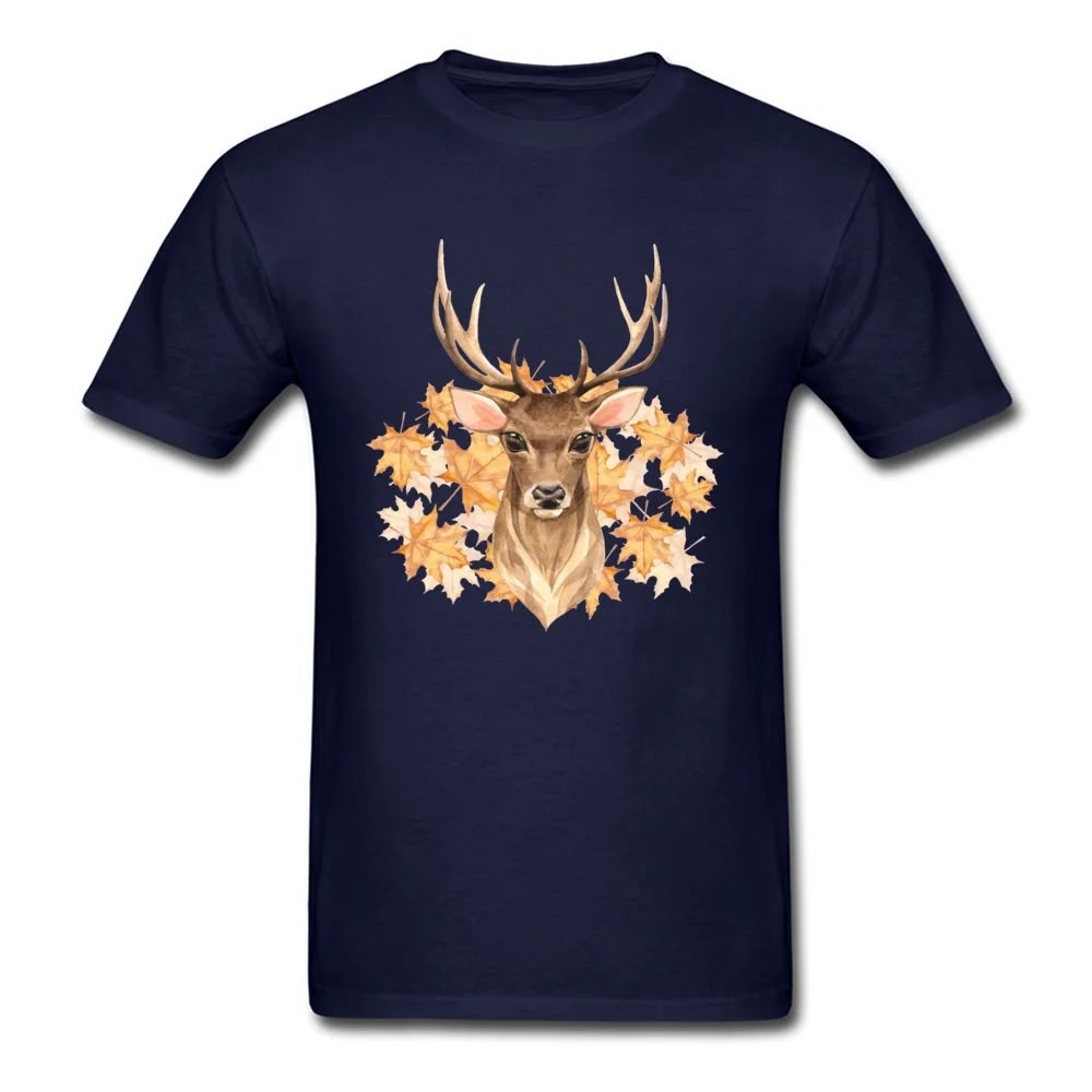 Men's Designer Casual Tops T Shirt O-Neck VALENTINE DAY Cotton T Shirts Normal Short Sleeve Noble deer. Autumn Tops Shirts Noble deer. Autumn navy