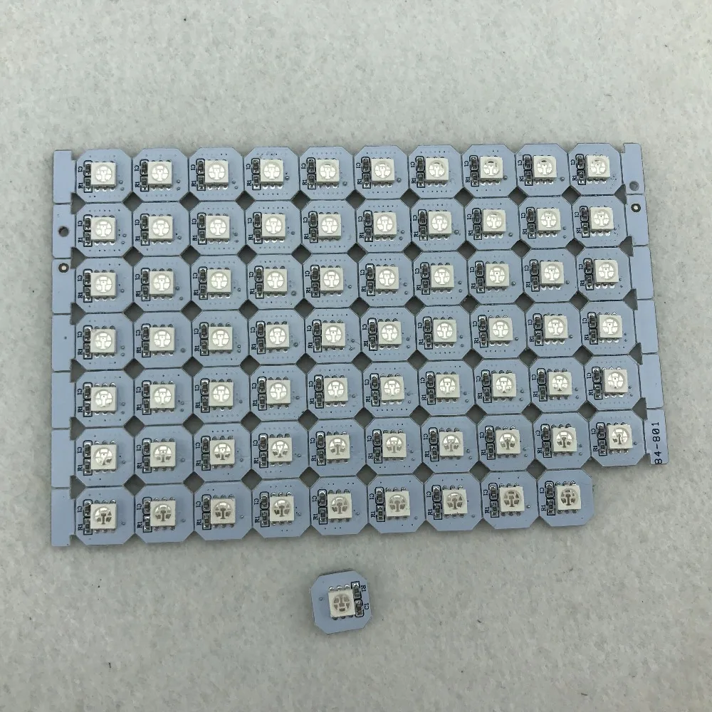 Модифицируемый пиксель PCBA DC5V GS8208 IC Одна штука светодисветодиодный 5050 SMD RGB Размер: