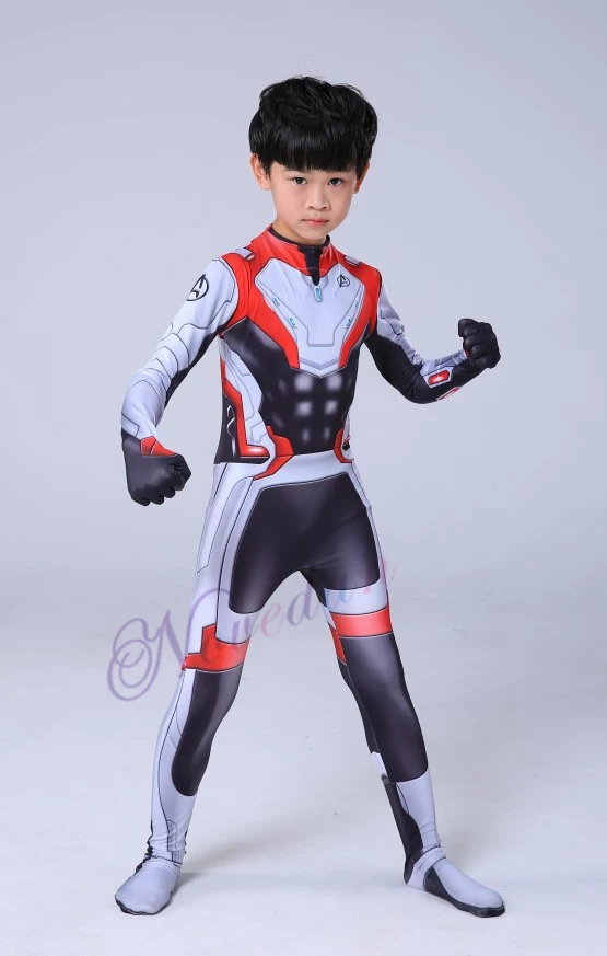 Marvel Avengers Endgame Quantum Realm Advanced Tech Cosplay Costumes 2019 New Superhero Iron Man Jumpsuit Bodysuit Zentai Suit