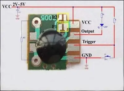 5PCS Multifunction Delay Trigger ChipTiming Mudule Timer IC Timing 2s -1000h afbeelding