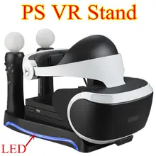 4 в 1 PSVR Подставка для хранения для PS4 VR PS VR гарнитура CUH-ZVR2 2th поколения+ Зарядная Станция дисплей Колыбель для PS Move Showcase
