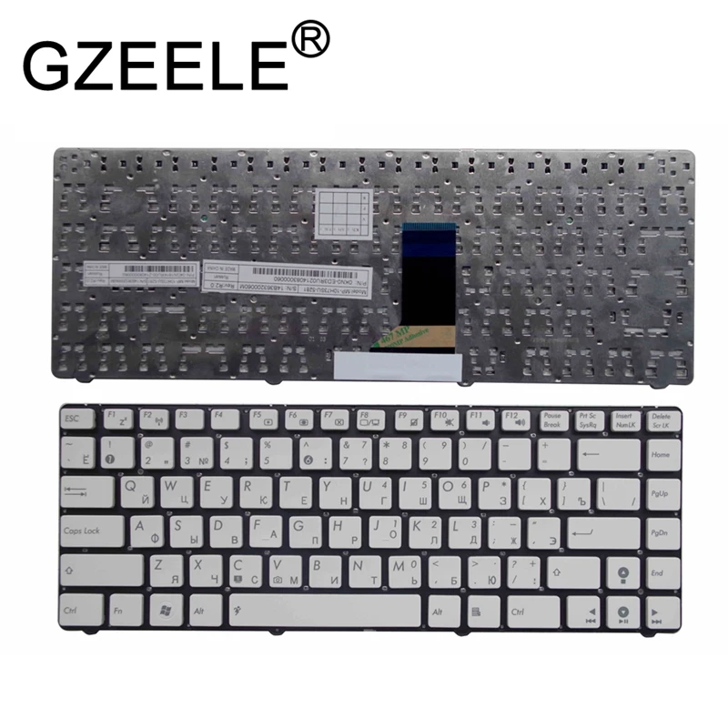 

GZEELE NEW Russian keyboard For U36 U36J U36JC U36S U36SD U36SG U36R U36KI U41J U41JF U41SV No frame white laptop keyboard