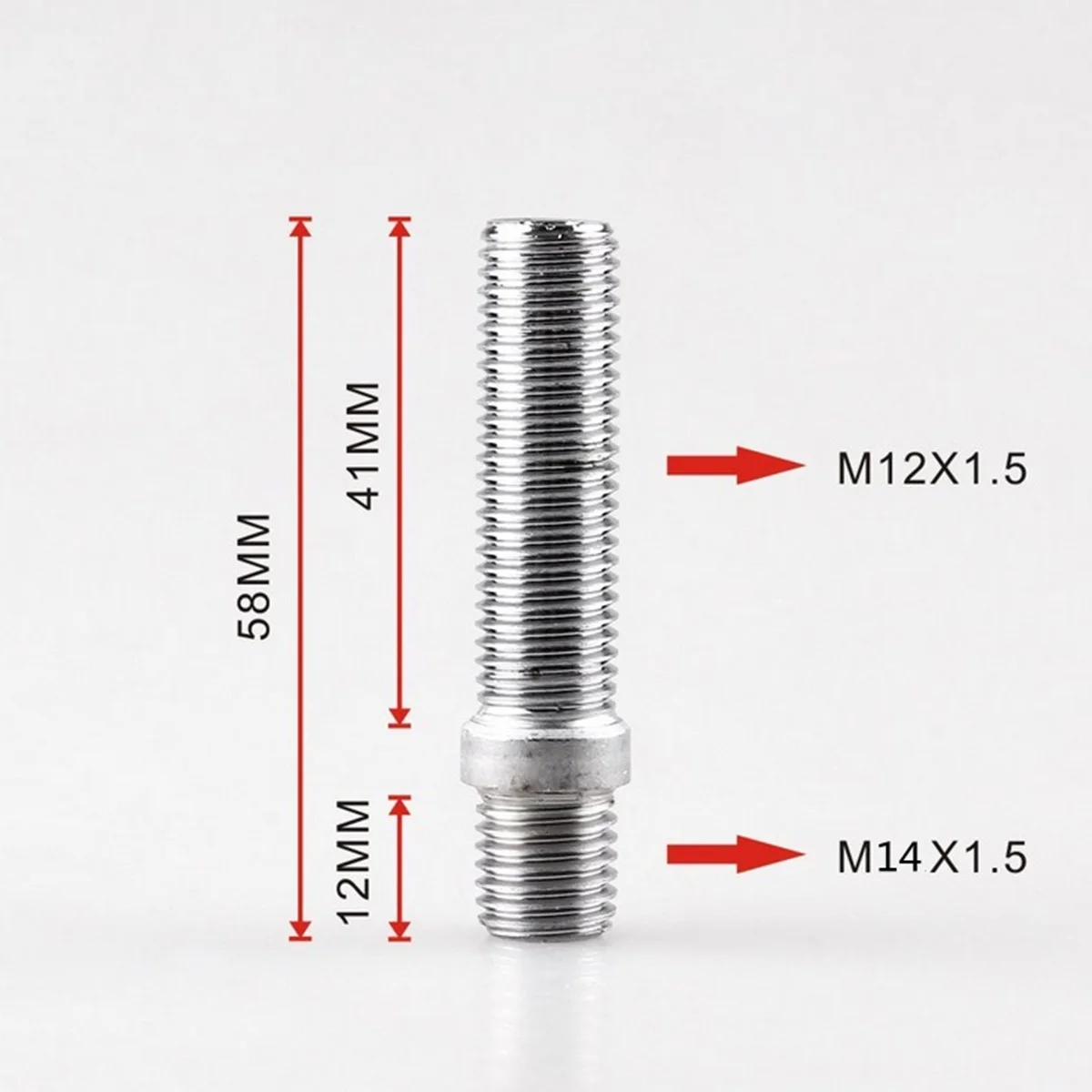 20 шт M12* 1,5-M12*1,5 58 мм длиной шпилька крепления колеса Conversion Kit Сталь универсальный для VW для бэнц для бмв