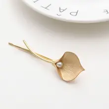 Новинка, Женский металлический зажим для волос с жемчугом, заколка для волос, красивые и элегантные заколки для девочек, аксессуары для волос, модные три цвета