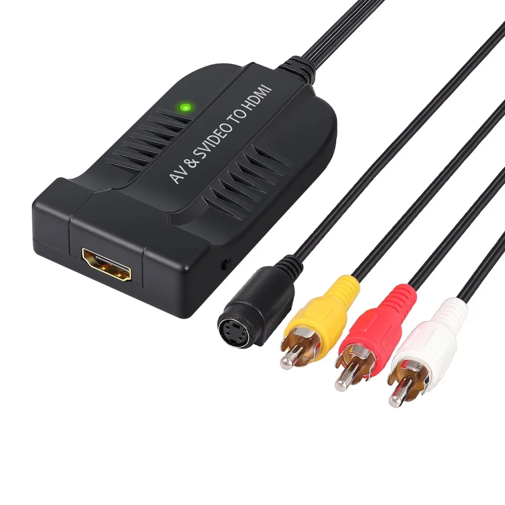 Адаптер Neoteck 3RCA в HDMI поддержка 1080P с микро кабелем для HDTV DVD RCA композитного видео и