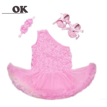 OK Baby Girl Rose Pattern 3 PCS Dresses for Baby Girl Dress Princess Girls Tutu Dress Girl Toddler Kids Baptism Ball Gown Dress OK Baby Girl Rose Pattern 3 PCS Dresses for Baby Girl Dress Princess Girls Tutu Dress Girl Toddler Kids Baptism Ball Gown Dress