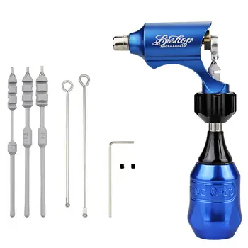 

Premium Quality Bishop Style Precision Rotary Tattoo Machine Blue Including Cartridge Grip Permanent Makeup Tattoo Equipment