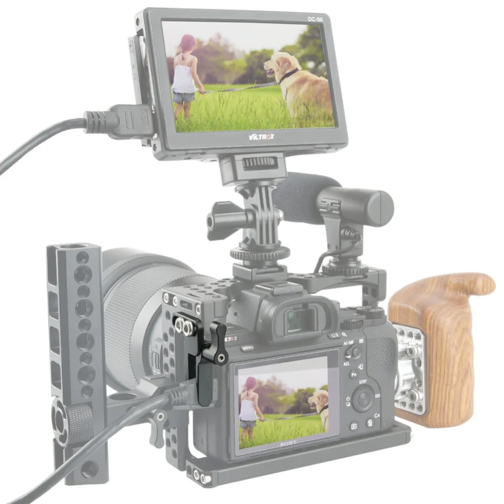 Зажим кабеля NICEYRIG HDMI для камеры Sony A7r iii a7r3 a7m3 A7S ii подходит Panasonic Lumix GH5 GH5S Nikon