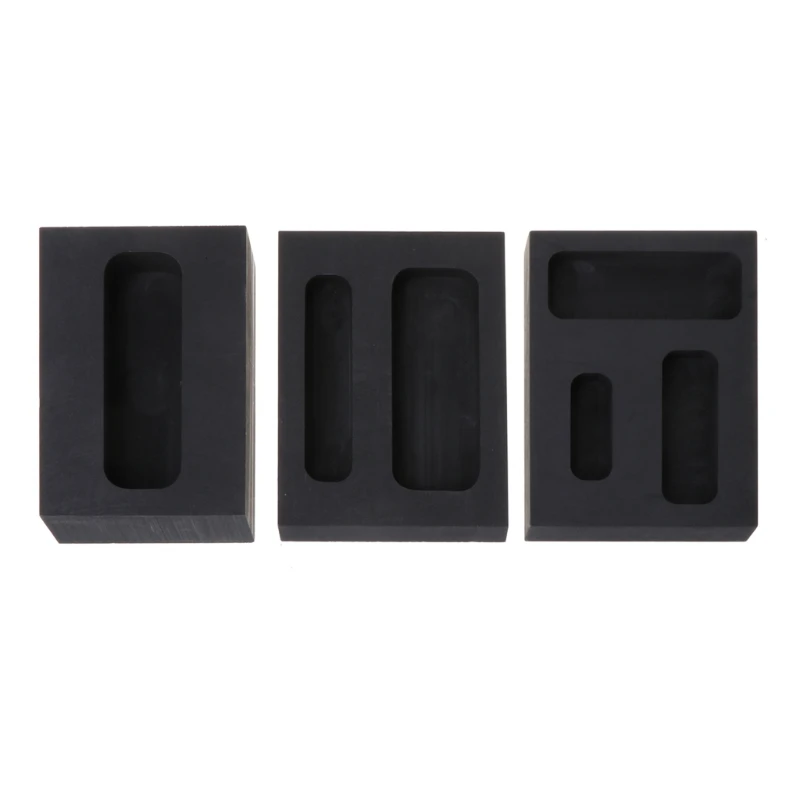 

Gold Crucible Graphite Ingot Melting Metal Bar Mold Casting Refining Scrap Tool Well corrosion resistance