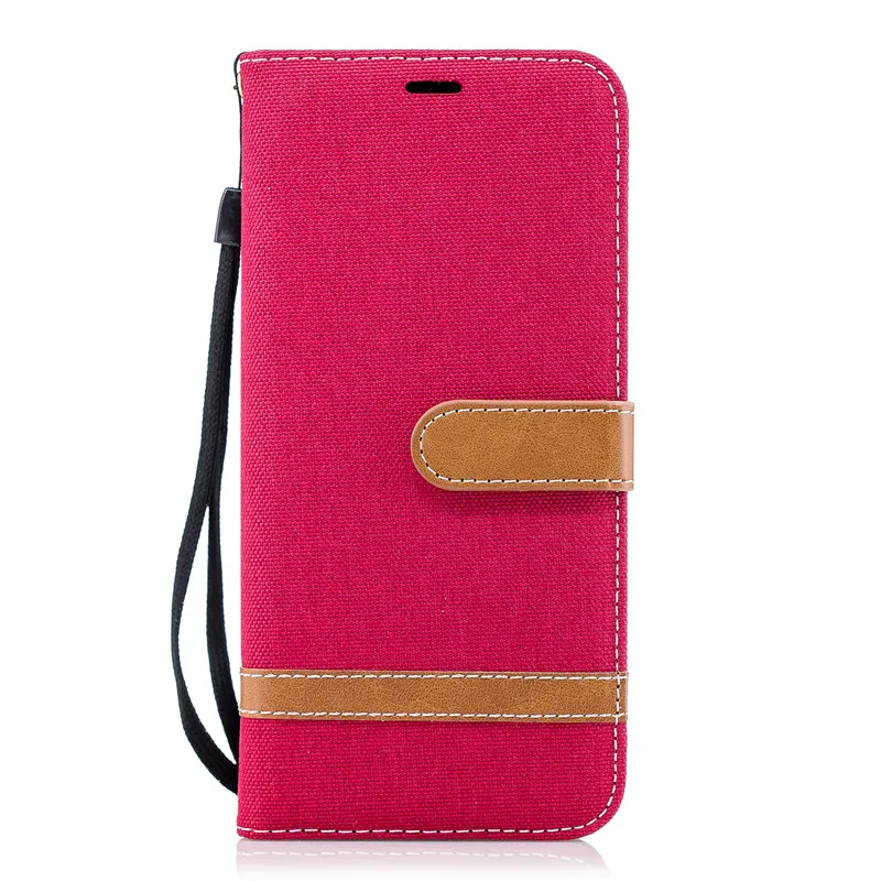 Magnetic Flip Protect Cover For Samsung Galaxy S10 S10Lite S8 S9 A6 A7 A8 2018 A750 A3 A5 Note8 9 Case Denim PU Leather Cover (2)