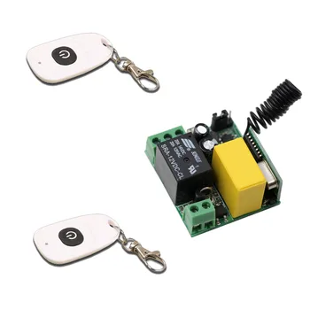 

Smart Home AC220V 1CH Wireless Remote Control System Ellipse Shape Transmitter With Mini Receiver Board Light Lamp Window