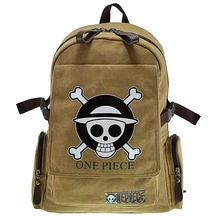 Hot selling canvas famous cartoon ONE PIECE dollar price boys bag teenagers messenger school mochila backpack