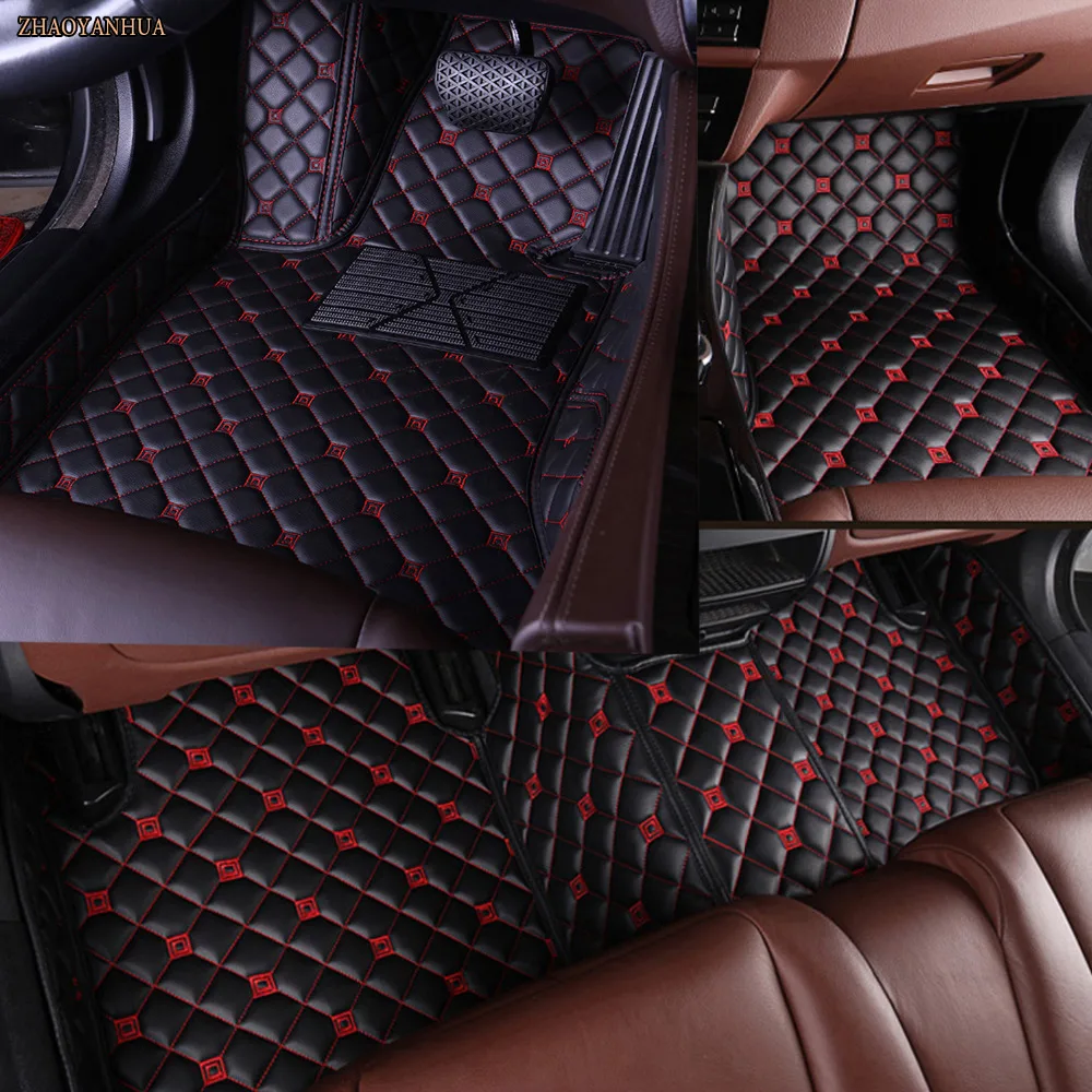 

ZHAOYANHUA Car floor mats for Hyundai Santa Fe ix35 Tucson Elantra Sonata Verna Accent Solaris 5D car-styling carpet liners