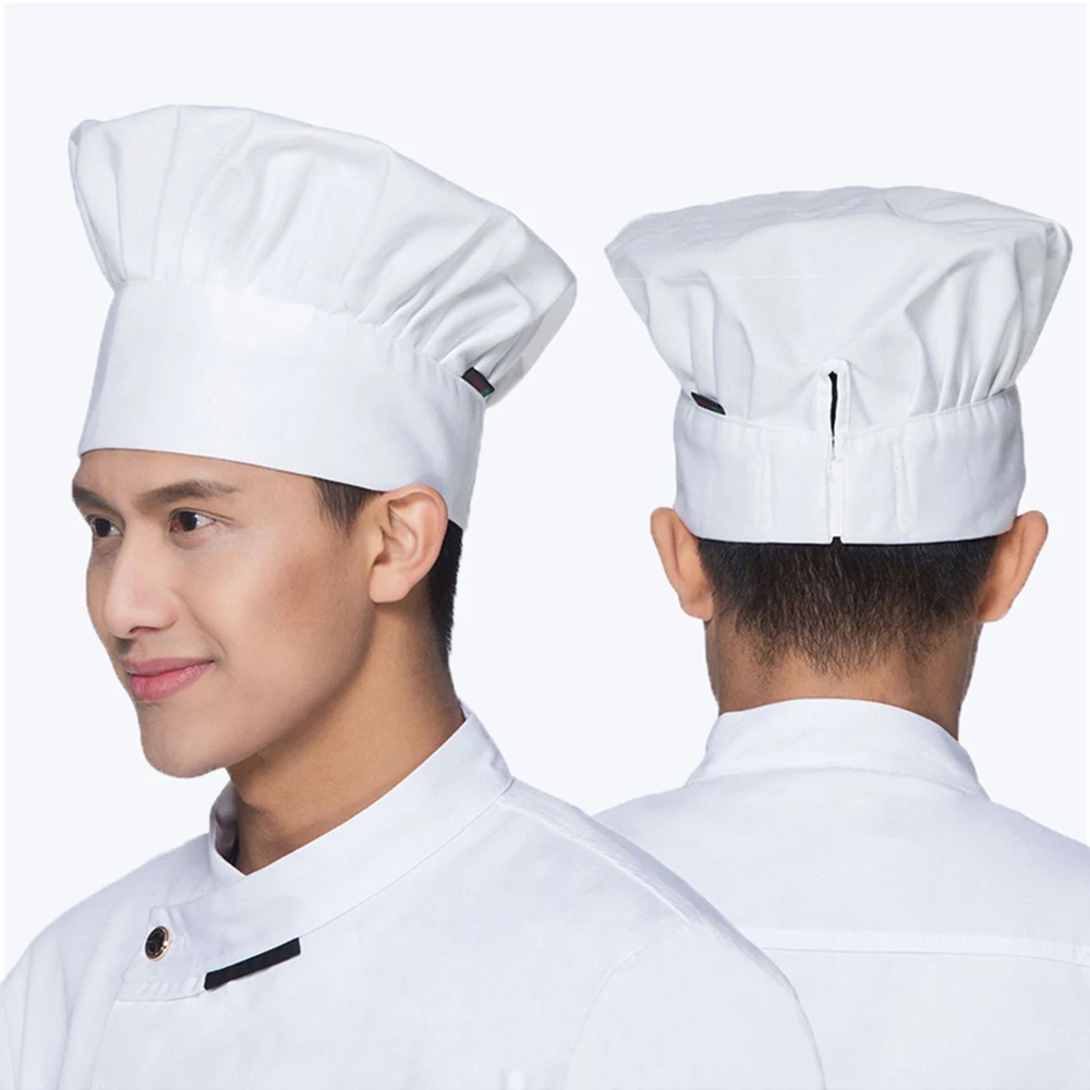 Унисекс тюрбан шеф-повар шляпы высокое качество оптовая продажа одноцветное шеф-повар суши головные уборы официантов взрослых Ресторан