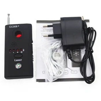 

CC308+ Anti Eavesdropping Device Full-range All-round Wireless GPS CCTV Signal Detectors IP Lens GSM Laser Finders EU/US Charger