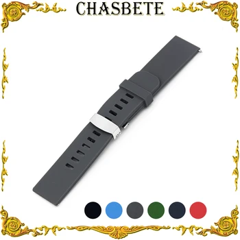 

18mm 20mm 22mm Silicone Rubber Watch Band for Montblanc Quick Release Resin Strap Wrist Loop Belt Bracelet Black Blue Red Green