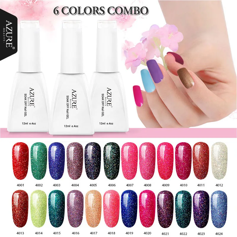 

Azure Beauty 12ML Shiny Neon UV Nail Gel Polish Long-Lasting LED/UV Soak Off Chameleon Gel Nail Varnish Nail Art DIY Varnish