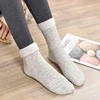 Socks Winter Warm Women Colored Cotton Plus Velvet Thickening Socks Breathable And Sweat-absorbing Fashion Mid Sock ► Photo 3/6