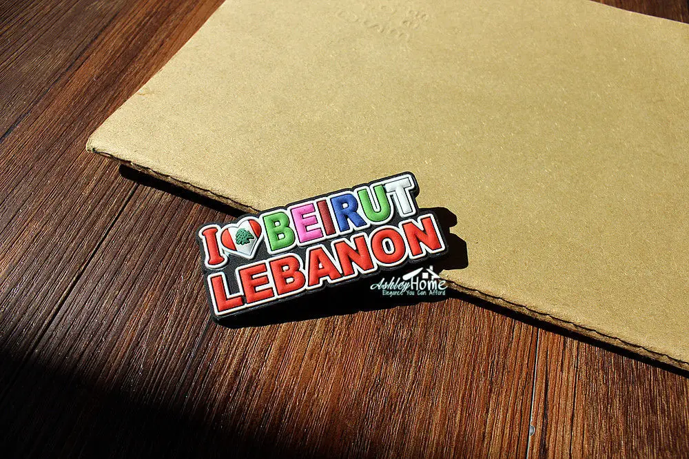 Beirut, Lebanon Tourist Travel Souvenir 3D Rubber Decorative Fridge