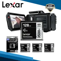 Оригинальная карточка Lexar Cfast 2,0 3500X525 M/s 64G 128G 128G 256G 512G Профессиональная фотография 4K камера видео карта памяти