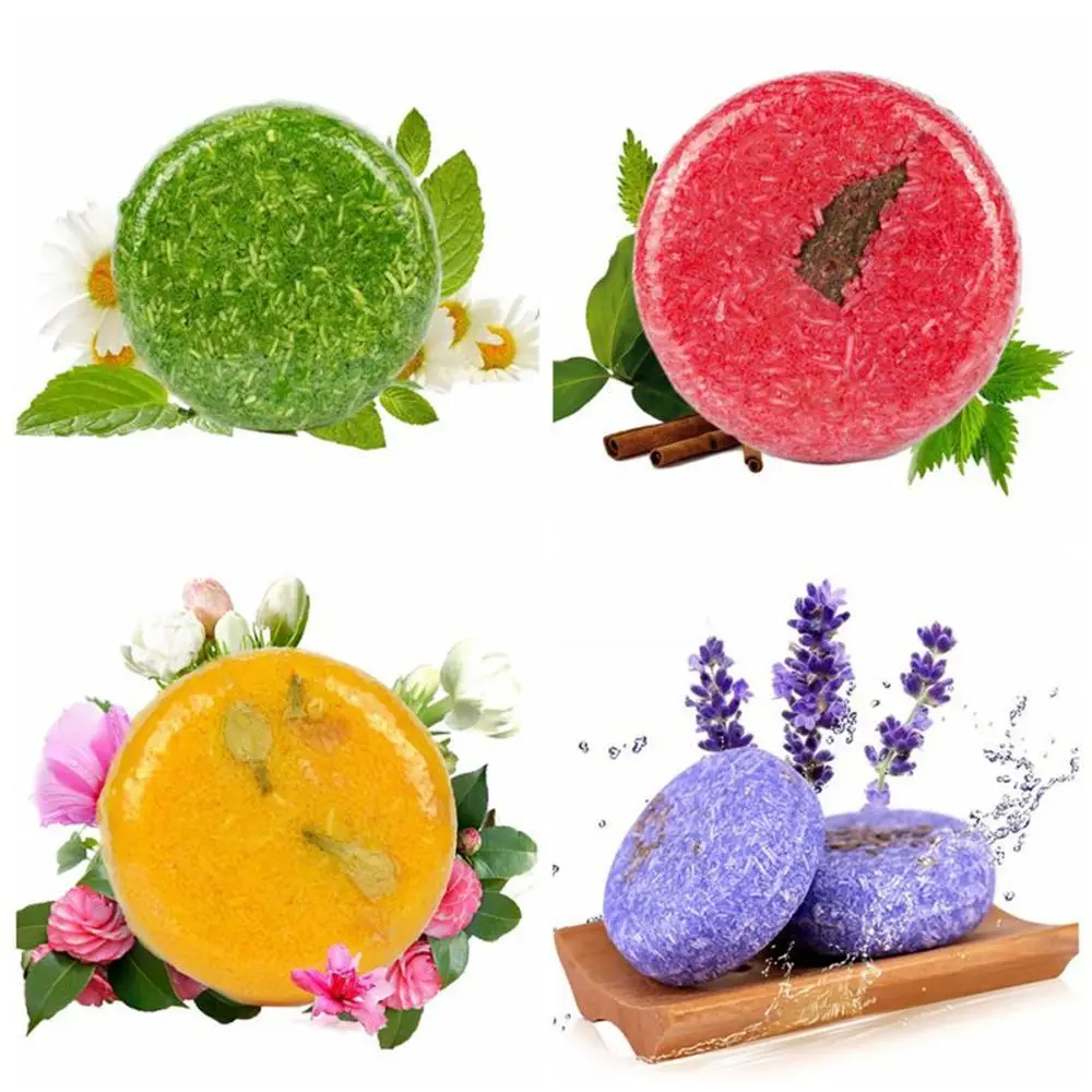

Handmade Hair Shampoo Soap Pure Natural Dry Shampoo Soap Oil-control Anti-Dandruff Off 100% Pure Hair Shampoos Hair Care Tool