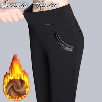 

Pus Size 6XL Leggings Autumn Winter Plus Velvet Leggings Women High Waist Skinny Legging Long Pants Warm Winter Leggings