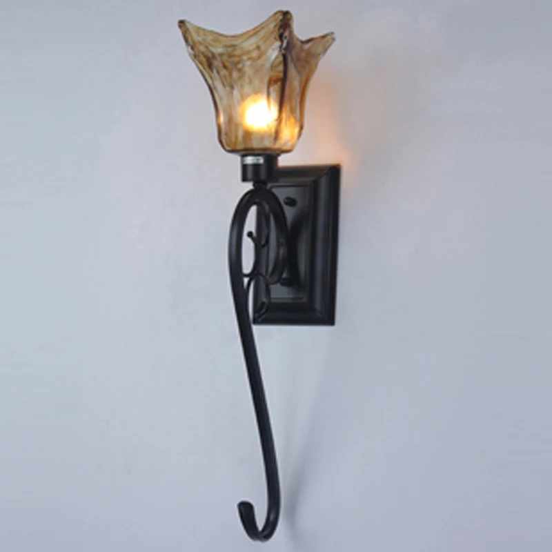 ?industrial wall sconce ? Antique Antique black China Hotel ? Wall Wall Lamp retro industrial ...