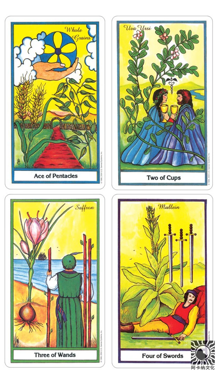  78pcs English version 100% original Herbal Tarot cards board gaming tarot deck Divination with book