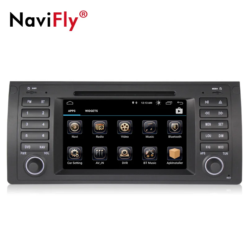 

NaviFly Android 8.1 car dvd multimedia for BMW/E39/X5/E53 car radio stereo gps system 1G+16G with WIFI BT CANBUS TDA7851