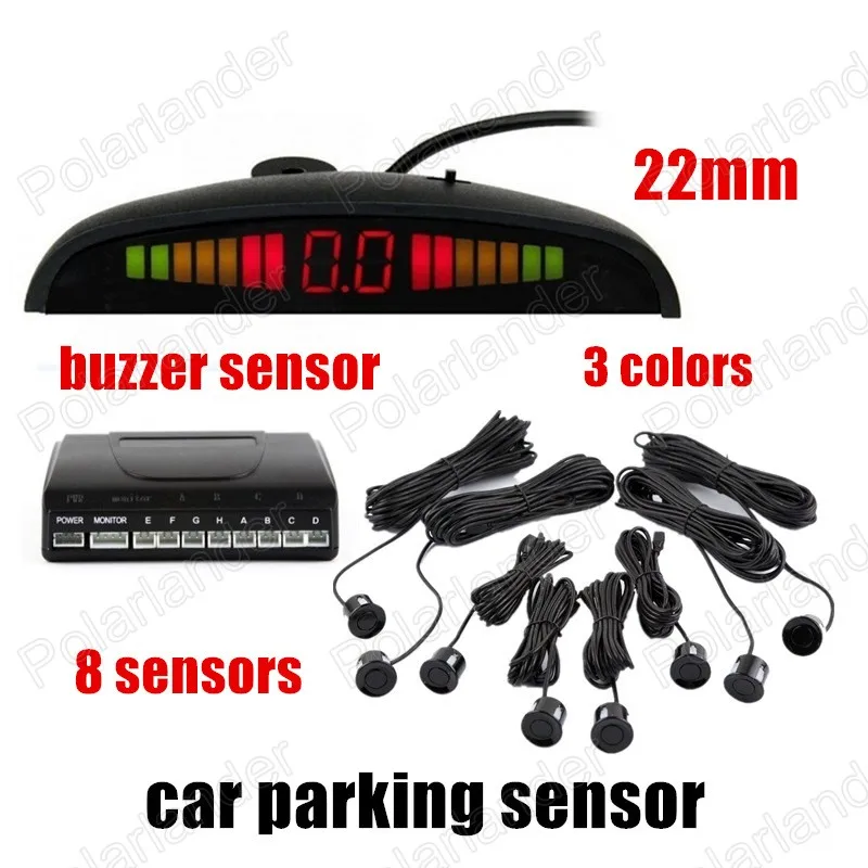 Car Parking sensor 8 sensors Buzzer Backup Radar Detector System