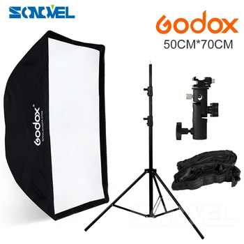 

Godox 50*70 50x70 flash umbrella softbox+hot shoe bracket+2M light stand +honeycomb grid for Canon Nikon Godox YONGNUO FALSH