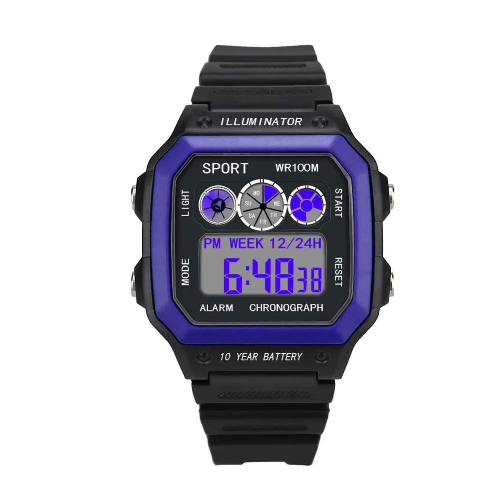 relogio masculino 2018 Watches Men Watch Electronic Digital Display Retro Style Clock Men Relogio Male reloj hombre Mens Watch -