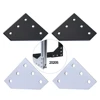 12Pcs 5 Hole 90 Degree Joint Board Plate Corner Angle Bracket Connection Joint Strip for 2022 Aluminum Profile 3D Printer Frame ► Photo 1/6
