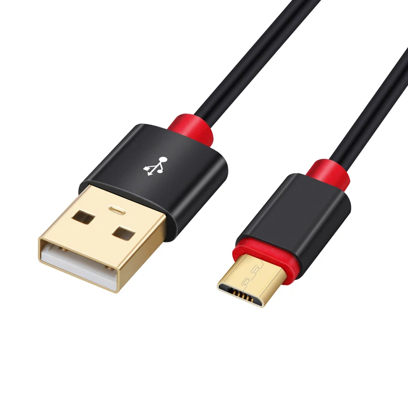 10 шт./лот,, кабель Micro USB, линия быстрой зарядки для телефонов Android, кабель для синхронизации данных и зарядки, смартфон, 0,3 м, 1 м, 1,5 м, 2M3M - Цвет: black