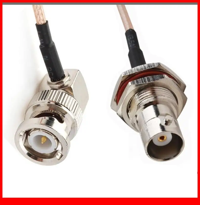 10 pcs 15CM Jumper Cable BNC Plug RA to BNC Jack bulkhead COAXIAL Cable RG316 10 pcs 15CM Jumper Cable BNC Plug RA to BNC Jack bulkhead COAXIAL Cable RG316