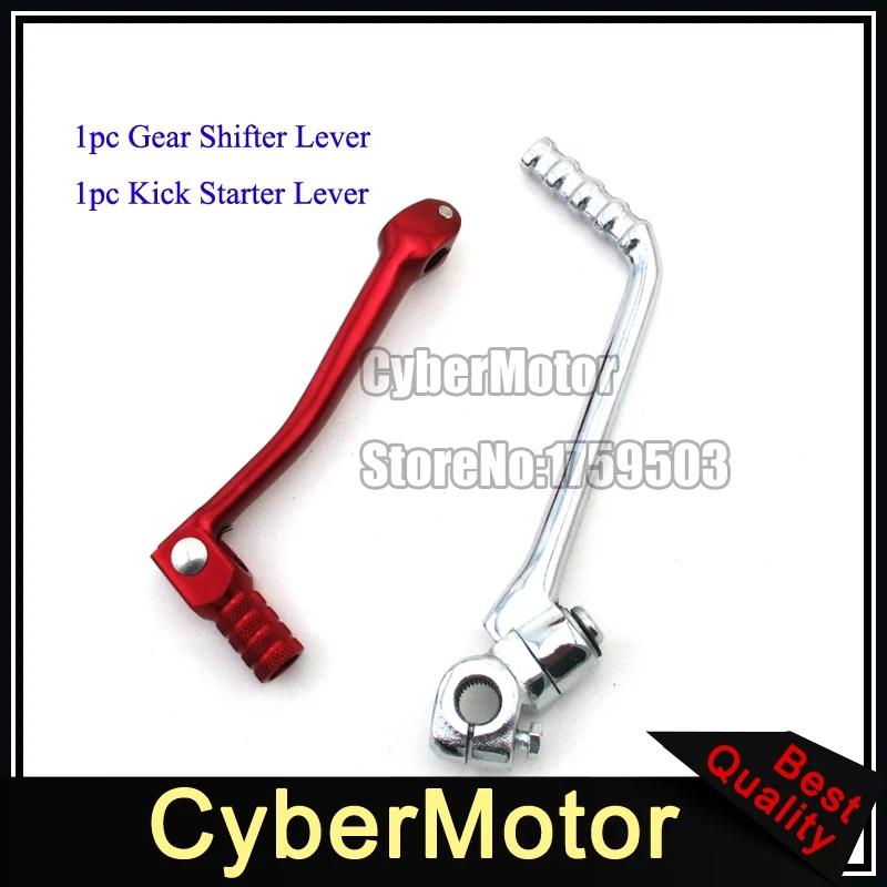Chrome Kick Starter Blue Gear Shifter Lever For Pit Dirt Bike XR50