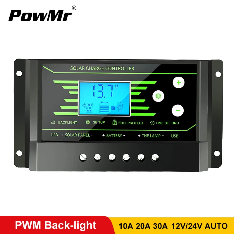 PWM солнечные контроллеры 30A 20A 10A <b>12V</b> 24V Авто PV ...