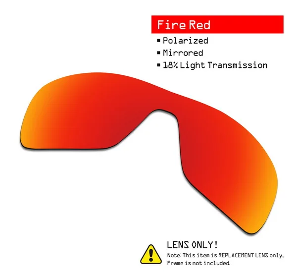 SmartVLT поляризованные Сменные линзы для солнцезащитных очков с ротором турбины Окли-несколько вариантов - Цвет линз: Fire Red-ShieldCoat