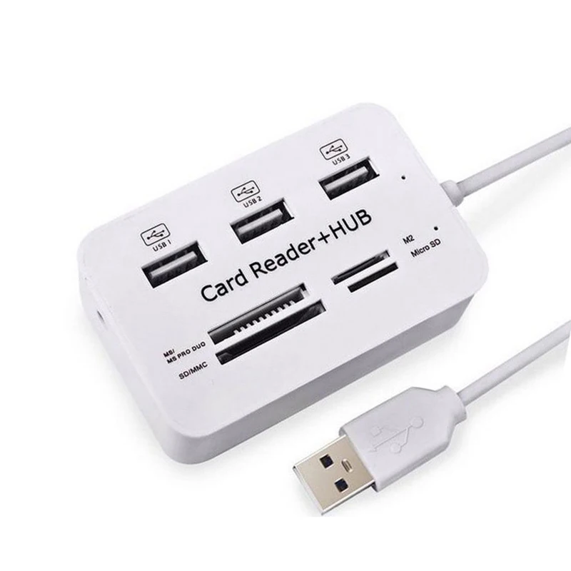 Micro USB Hub 3,0 Combo 3 портовый считыватель карт высокоскоростной USB разветвитель все в одном USB 3,0 концентратор или ПК Компьютерные аксессуары ноутбук