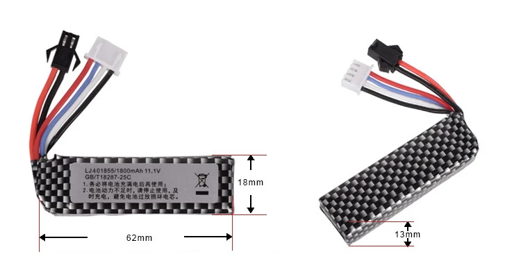 Воздушный пистолет страйкбол Lipo батарея 11,1 В 1800 мАч lipo батарея Электрический водный пистолет литиевая батарея аксессуары для Игрушечного Пистолета