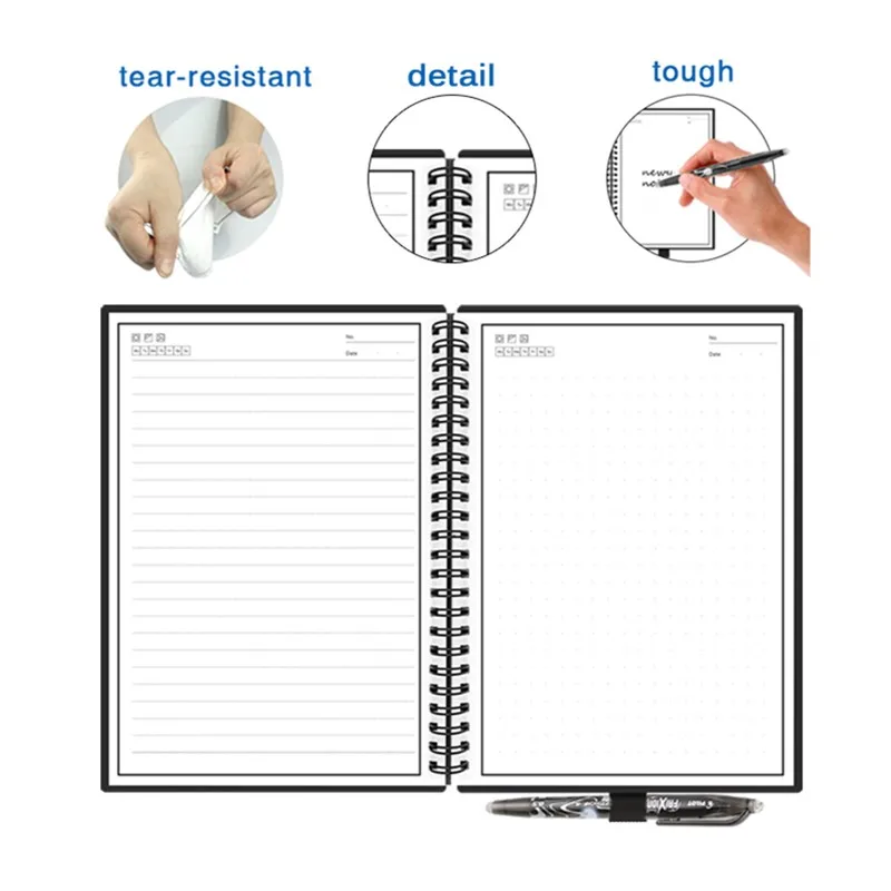 YES Dropshipping Smart Reusable Erasable Notebook Paper Microwave Wave Cloud Erase Notepad Note Pad - 32921430350
