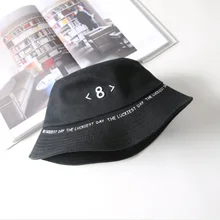 Милая Повседневная Вышивка восемь 8 женская панама Спорт на открытом воздухе Хип Хоп Кепка летняя Солнцезащитная Панама мужские шапки Мягкая Рыбалка