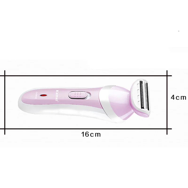 Kemei KM-1606Z Электрический Для женщин безболезненный Эпилятор удаление волос на теле моющаяся Бритва для триммер для женщин для бикини на одну ногу подмышек