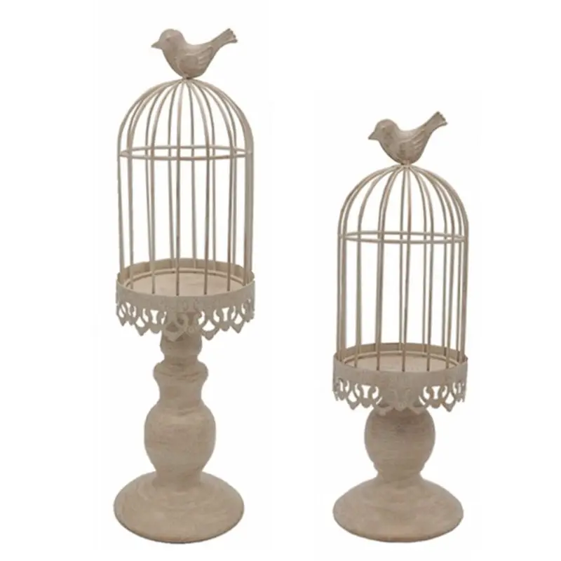 

Metal Hollow Candle Holder Stand Tealight Candlestick Lantern Wedding Home Decor