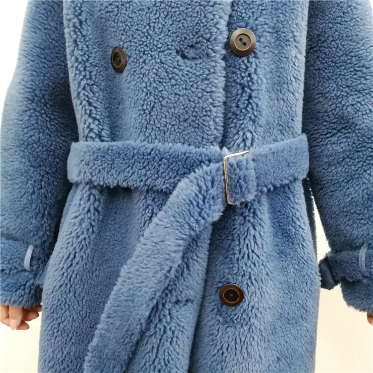 Осенне-зимнее Модное Новое Женское пальто из искусственного меха, Имитация куртки, длинное женское свободное пушистое толстое теплое пальто, верхняя одежда