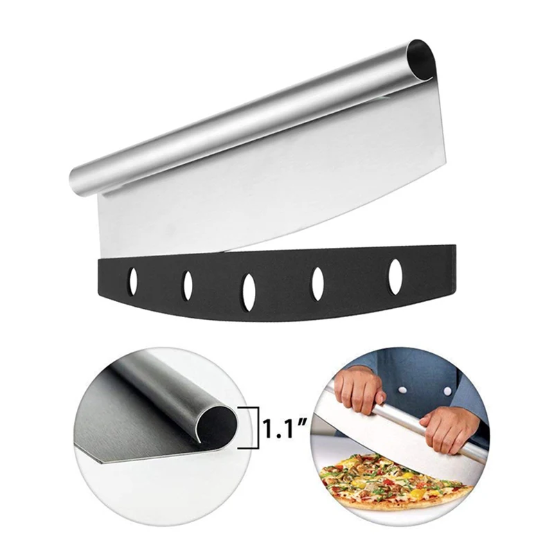 Stainless Steel Pizza Cutter Slicer & Knife Tools With Sheath Kitchen Gadget Pizza Accessories Oven Tools Sharp