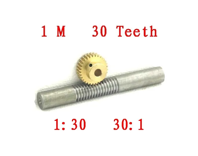 Free shipping/1M 30T reduction ratio130 copper worm gear reducer