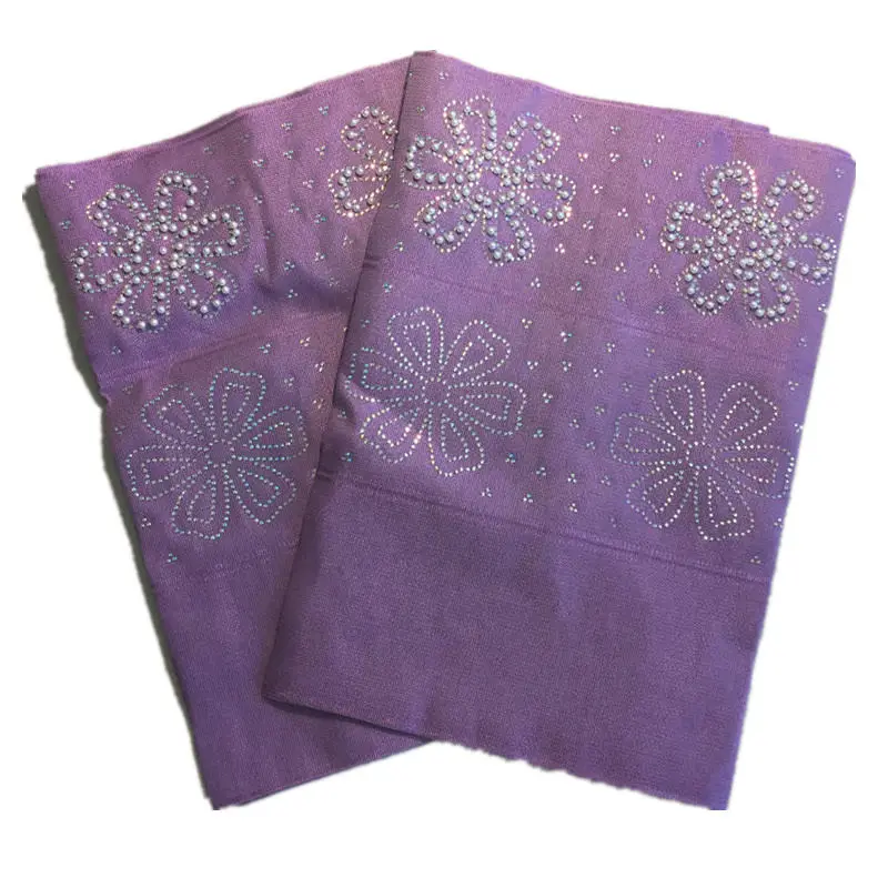 

New design good quality fashion design high quality wedding aso oke headtie with beads and stones 2PCS beaded stones aso oke